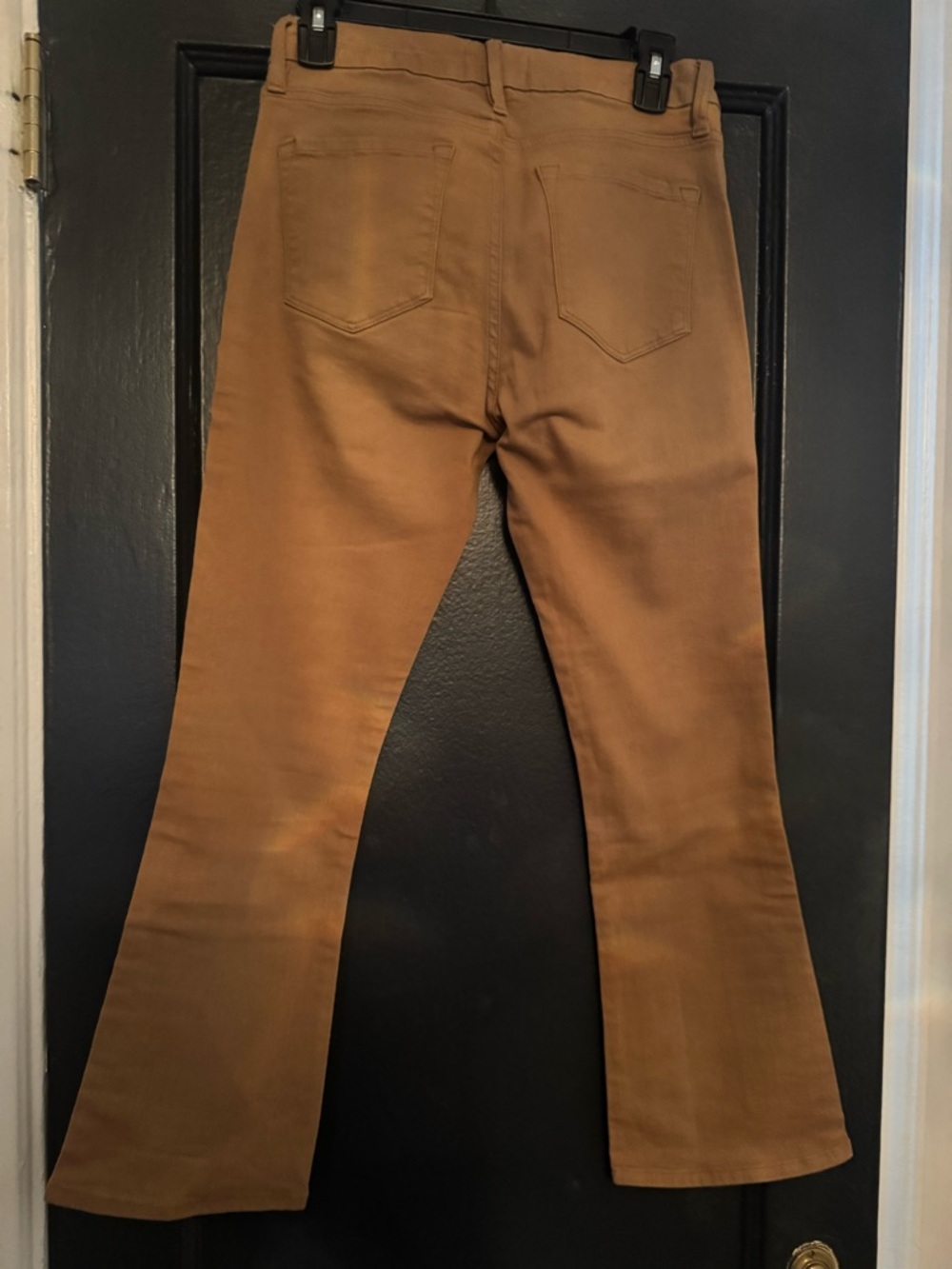 Frame Denim Tan High-Rise Flared Women’s Cropped Jeans size 29 - Picture 3 of 5